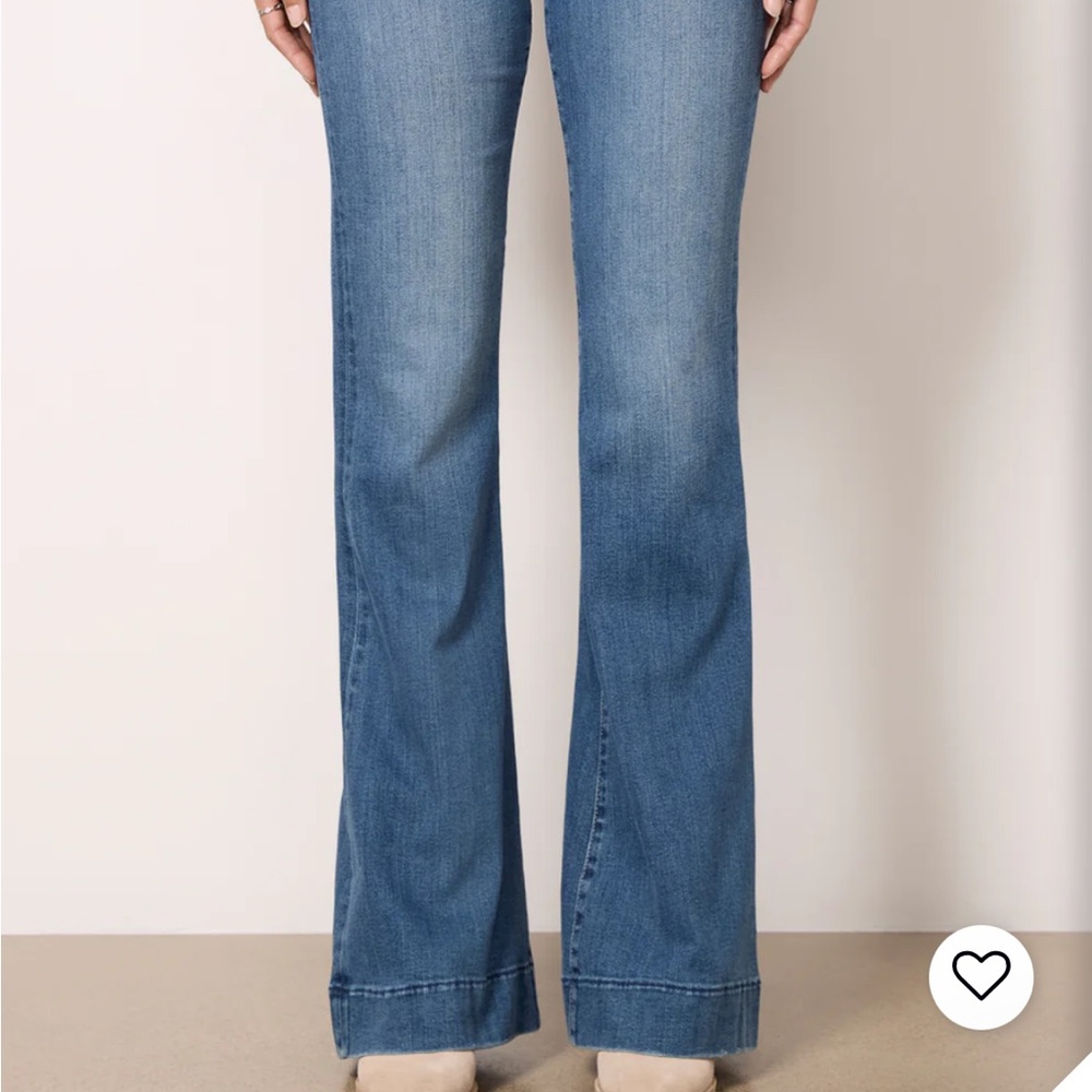 pistola Light-Medium Blue Flare Wide-Leg Jeans